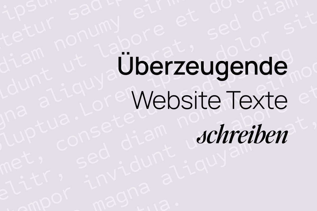 Website Texte schreiben
